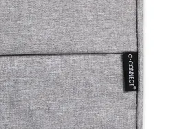 Sacoche ordinateur q-connect poignees amovibles fermeture eclair compartiments exterieurs 39x28x2cm gris clair