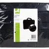 Sacoche ordinateur q-connect poignees amovibles fermeture eclair compartiments exterieurs 39x28x2cm noir