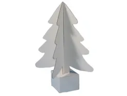 Sapin carton cleopatre 24cm coloris blanc lot de 30