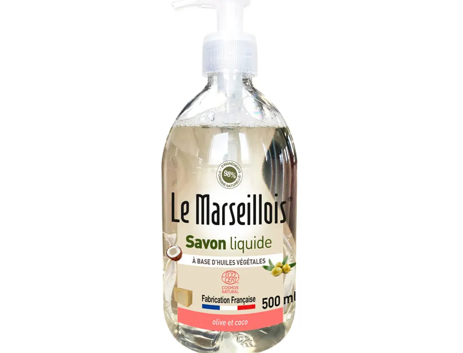 Savon liquide marseille ecocert flacon pompe 500ml