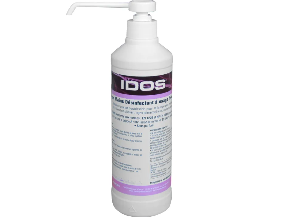 Savon mains coldis idos epidoserm bactéricide lave désinfecte ph neutre flacon pompe 500ml