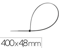 Scelle q-connect 400x4,8mm coloris noir sachet 100 unites