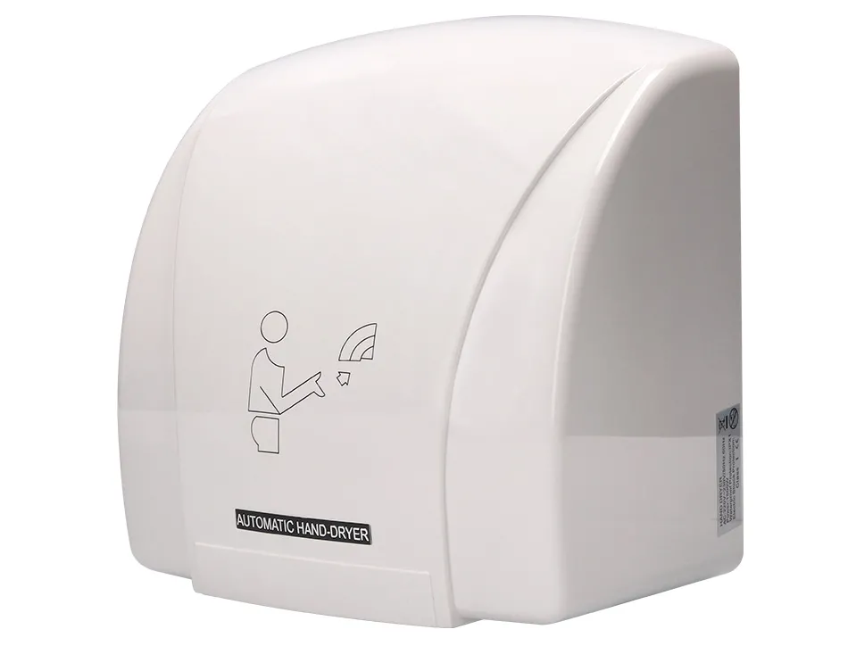 Sèche-mains q-connect électrique détecteur mouvement 240x205x256mm puissance 900w 220v coloris blanc