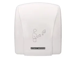 Sèche-mains q-connect électrique détecteur mouvement 240x205x256mm puissance 900w 220v coloris blanc