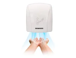 Sèche-mains q-connect électrique détecteur mouvement 240x205x256mm puissance 900w 220v coloris blanc