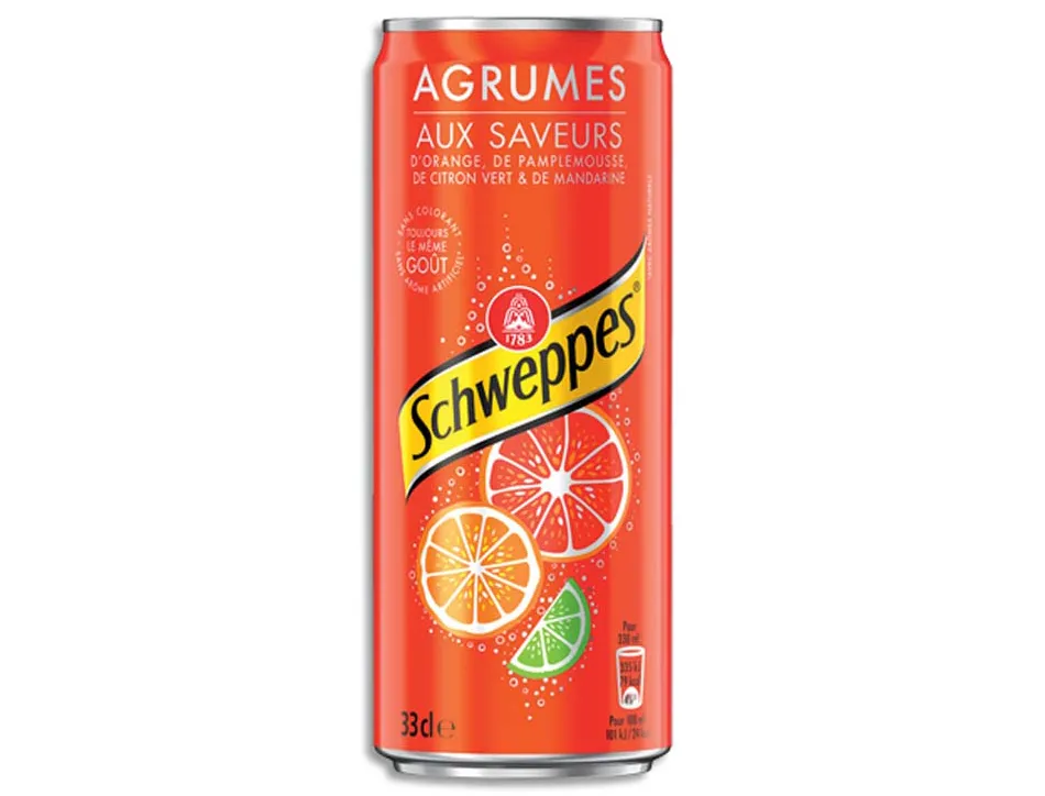 Schweppes agrum can 33cl