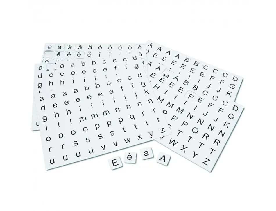 Scriptes atelier eleves sepp lettres magnetiques 140 majuscules 210 minuscules