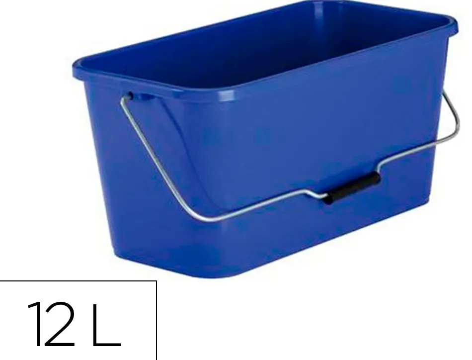 Seau coldis rectangulaire pour mouilleur vitre polypropylene 413x220x201mm 12 l coloris