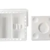 Seau nettoyeur de pinceaux liderpapel en plastique avec anse transportable 13x13x9 cm