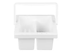 Seau nettoyeur de pinceaux liderpapel en plastique avec anse transportable 13x13x9 cm