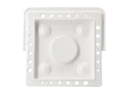 Seau nettoyeur de pinceaux liderpapel en plastique avec anse transportable 13x13x9 cm