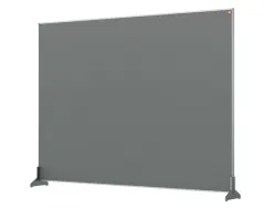 Separateur bureau nobo en tissu 1400x1000mm coloris gris