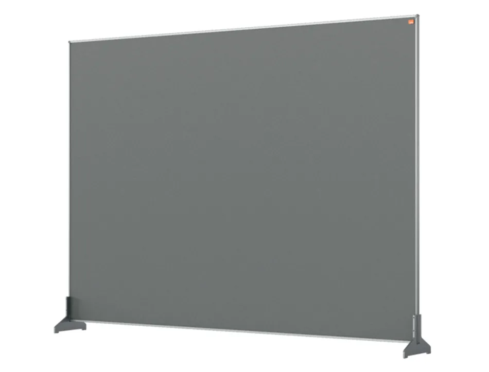Separateur bureau nobo en tissu 1400x1000mm coloris gris