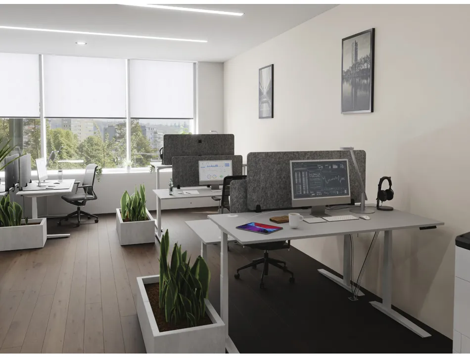Separateur bureau durable effect 120 couleur anthracite