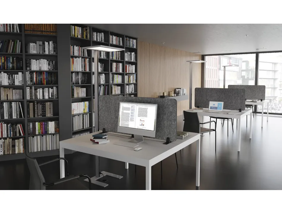 Separateur bureau durable effect 120 couleur anthracite