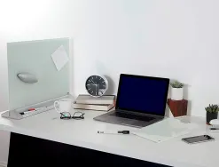 Separateur bureau nobo en verre magnetique 440x580mm