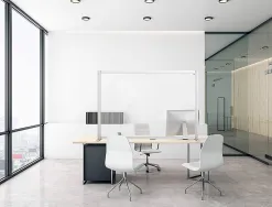 Separateur nobo premium en plexiglas transparent 1200x1000x300mm
