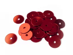 Sequin plat graine creative diam 6 mm boite brochable de 4000u coloris rouge
