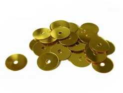 Sequin plat graine creative diam 6 mm boite brochable de 4000u coloris or