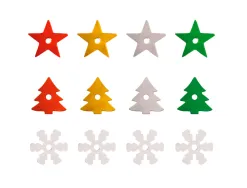 Sequins sodertex noel - 190 g - 7 mm - 5 coloris assortis