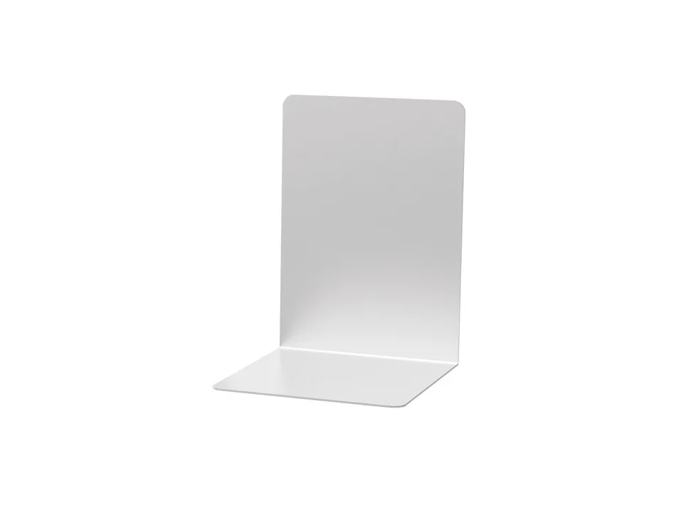 Serre-livres maul aluminium coins arrondis 10x10x13cm coloris argent