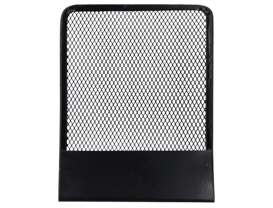 Serre-livres q-connect maille métallique excellent maintient documents jeu de 2 supports 135x152x165mm coloris noir