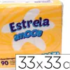Serviette amoos estrela 2 plis 33x33cm paquet de 100 unités
