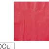 Serviette 2plis 38x38cm rouge pqt de 100