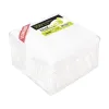 Serviette week-end ouate 1 pli 30x30cm coloris blanc paquet 100 unites