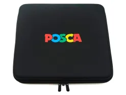 Set de 4 marqueurs posca pointe conique extra fine noir blanc argent or