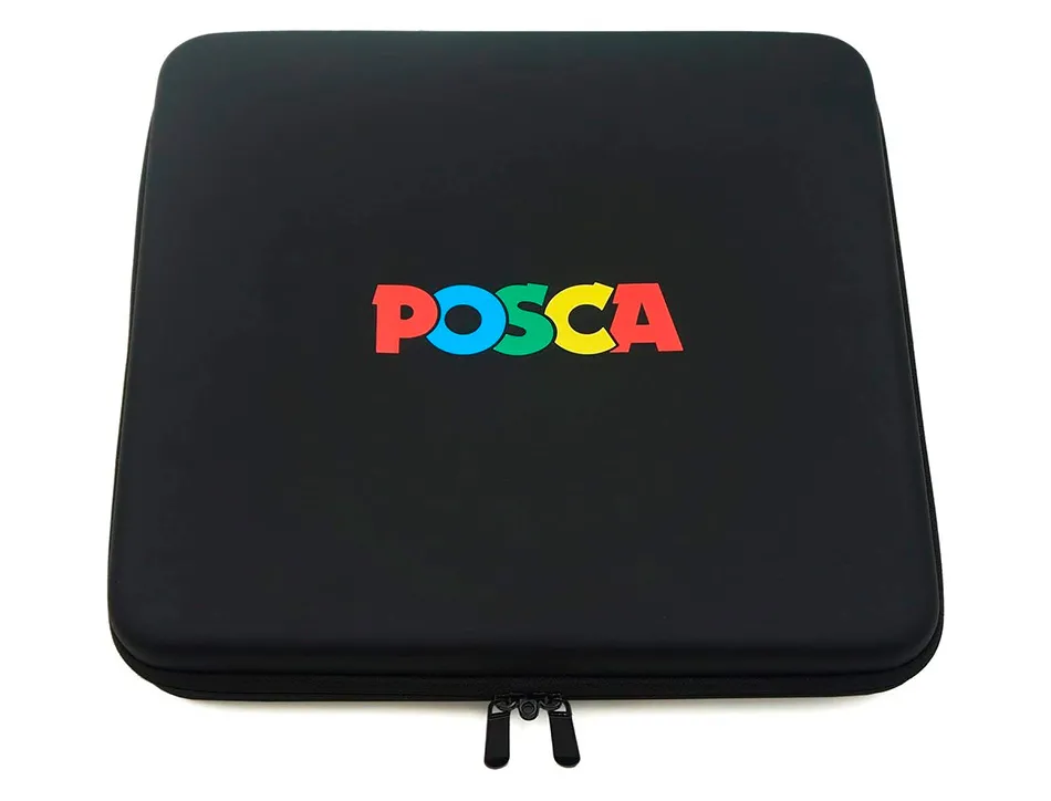 Set de 4 marqueurs posca pointe conique extra fine noir blanc argent or