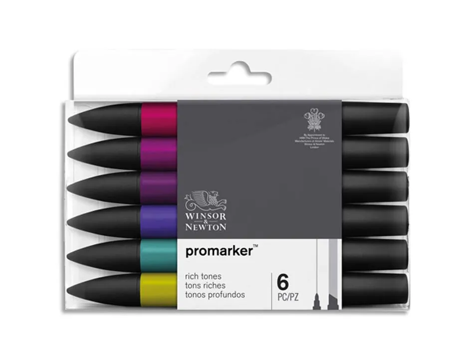 Set de 6 promarker winsor & newton ton riches