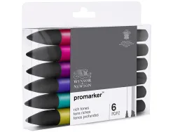 Set de 6 promarker winsor & newton ton riches