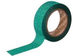 Set de 6 rubans masking tape washi foil serie glitter