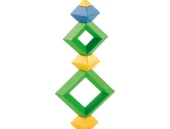 Set de construction pyramide eduplay puzzle les angles se juxtaposent 12 pyramides de 5 elements 6 coloris
