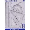 Set de géometrie staedtler mars 569 gauchers et droitiers avec règle 20cm rapporteur équerres 60 et 45 degrés