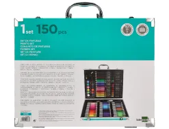 Set de pinture liderpapel alumium 150 pieces boite de 37,8x29,7x4,6 cm