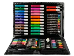 Set de pinture liderpapel plastique 86 pieces etui de 34x23x3,2 cm