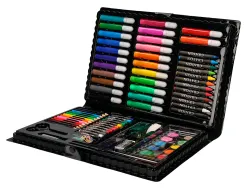 Set de pinture liderpapel plastique 86 pieces etui de 34x23x3,2 cm