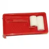 Set rouleau a peindre manche plastique avec 2 manchons 45 et 70 mm et 1 bac a peindre 22x11 cm