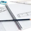 Set traçage liderpapel 4 pièces règle 30cm équerres 45/60 degrés 25cm rapporteur 180 degrés 15cm transparent