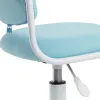 Siege enfant q-connect bari recouvert tissu base metal sans accoudoirs hauteur 795mm largeur 390mm prof 350mm bleu