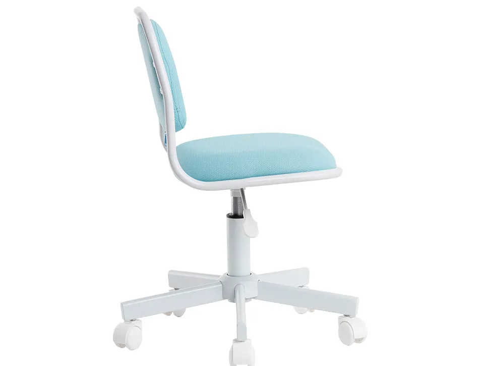 Siege enfant q-connect bari recouvert tissu base metal sans accoudoirs hauteur 795mm largeur 390mm prof 350mm bleu