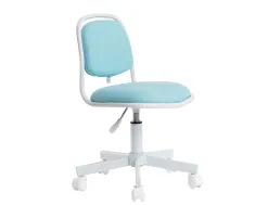 Siege enfant q-connect bari recouvert tissu base metal sans accoudoirs hauteur 795mm largeur 390mm prof 350mm bleu
