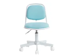 Siege enfant q-connect bari recouvert tissu base metal sans accoudoirs hauteur 795mm largeur 390mm prof 350mm bleu
