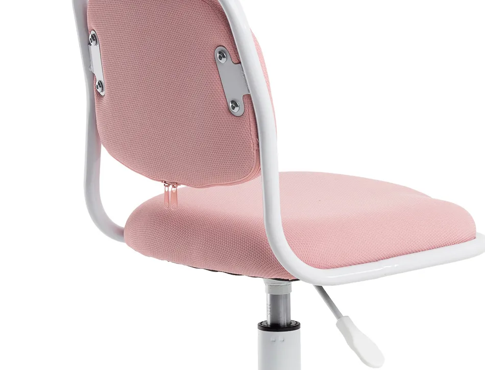 Siege enfant q-connect bari recouvert tissu base metal sans accoudoirs hauteur 795mm largeur 390mm prof 350mm rose