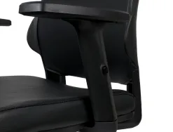 Siege rotatif q-connect assise simili cuir ajustable en hauteur 980+100x630x625mm coloris noir