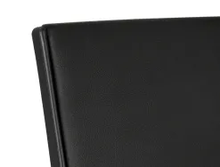 Siege rotatif q-connect assise simili cuir ajustable en hauteur 980+100x630x625mm coloris noir