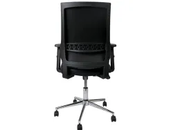 Siege rotatif q-connect assise simili cuir ajustable en hauteur 980+100x630x625mm coloris noir