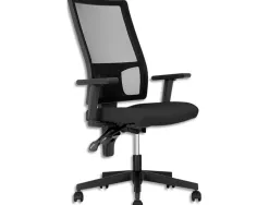 Siege twiteur dossier resille assise tissu contact permanent pietement noir sans accoudoirs